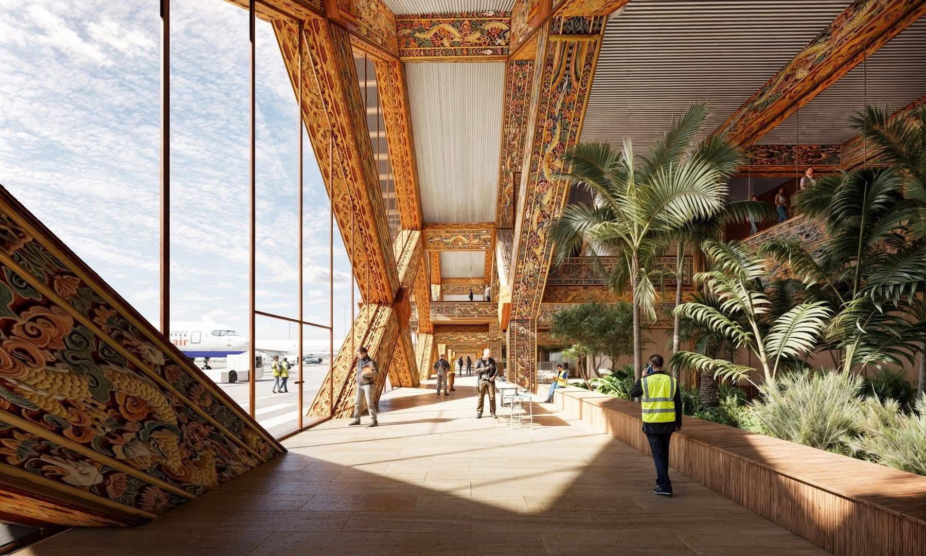 Aéroport de Gelephu - Façade Kachen